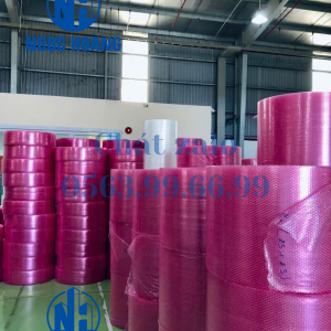 Khúc xốp nổ màu hồng cánh sen có chống tĩnh điện khổ 25cm 30 cm 35cm