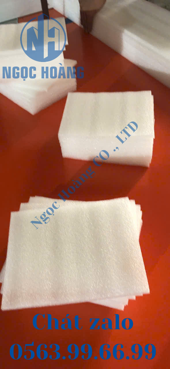 Tấm xốp pe foam trắng dày 10mm rộng 30cm dài 50cm