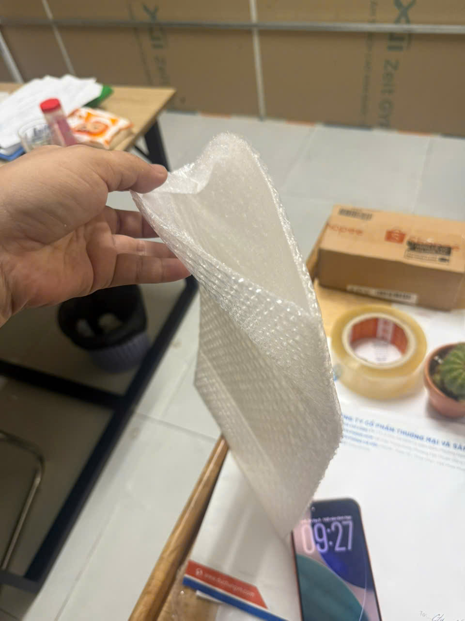 Xốp ghép xốp hơi chống sốc